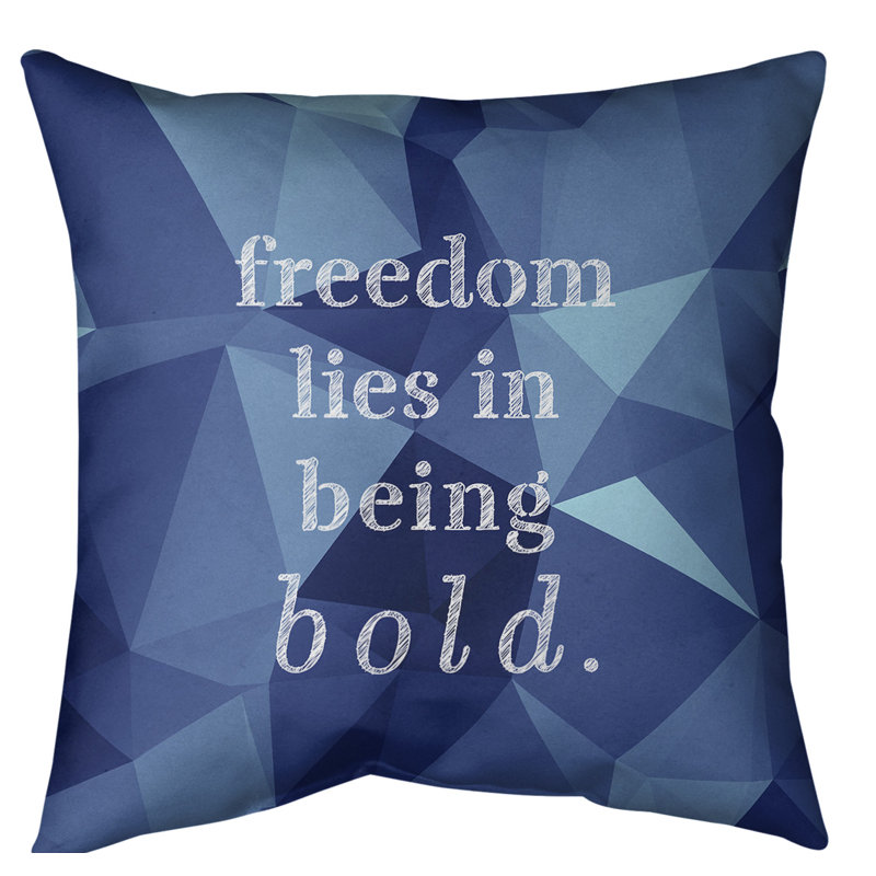 Coussin de sol, 36 po x 36 po, Bleu marine/clair