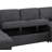 4 Pieces 108" Sleeper Sectional U Shaped Modular Sofa Bed With Storage Space-985757969