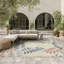 Floral Indoor/Outdoor Ivory Blue Area Rug-837826513