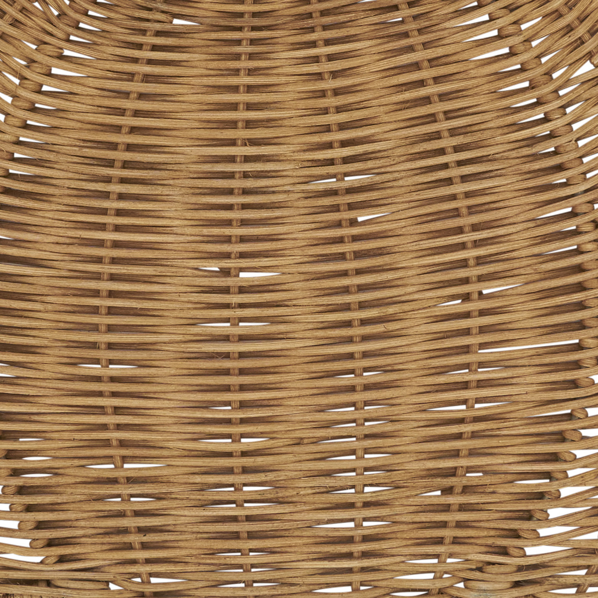 Fall Harvest Rattan Pumpkin Placemat (Set of 4), Light Brown