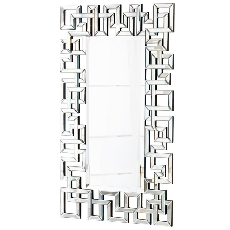 Psara Rectangle Iron Beveled Mirror