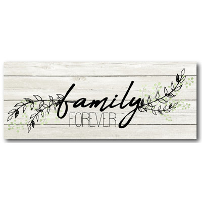 « family forever », art textuel sur toile
