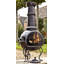 La Hacienda Murcia Large Steel Chimenea With Grill-11273857