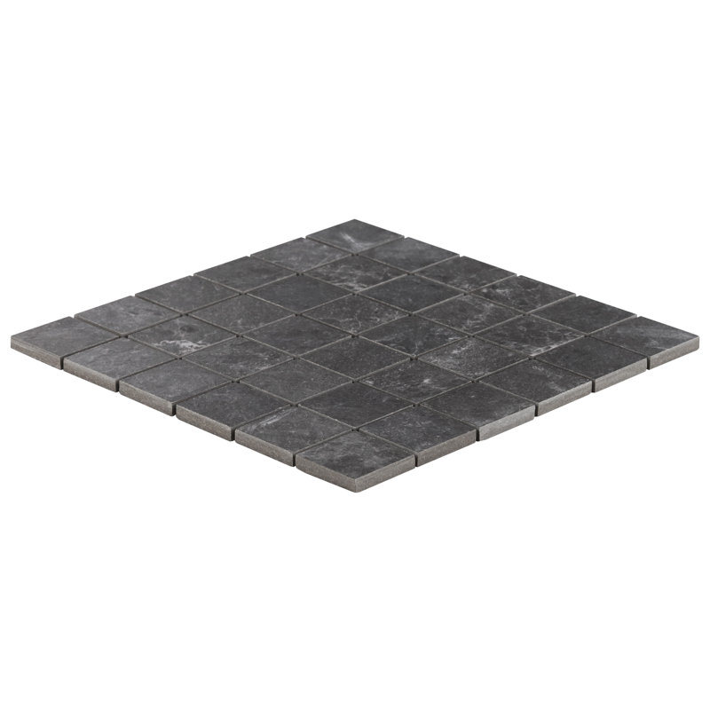 Limetech 11.81 In. X 11.81 In. Matte Porcelain Mosaic Floor And Wall Tile (0.96 Sq. Ft. / Each), Graphite Gray