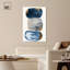 Art mural abstrait bleu Mid-Century par Art Remedy-104321473-104321475