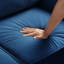Chaise en velours bleu marine, confortable, salon et chambre à coucher, fabrication, pour chambre, chambre à coucher