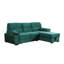 Canapé-lit modulaire réversible en tissu de velours vert Kipling-2113017722