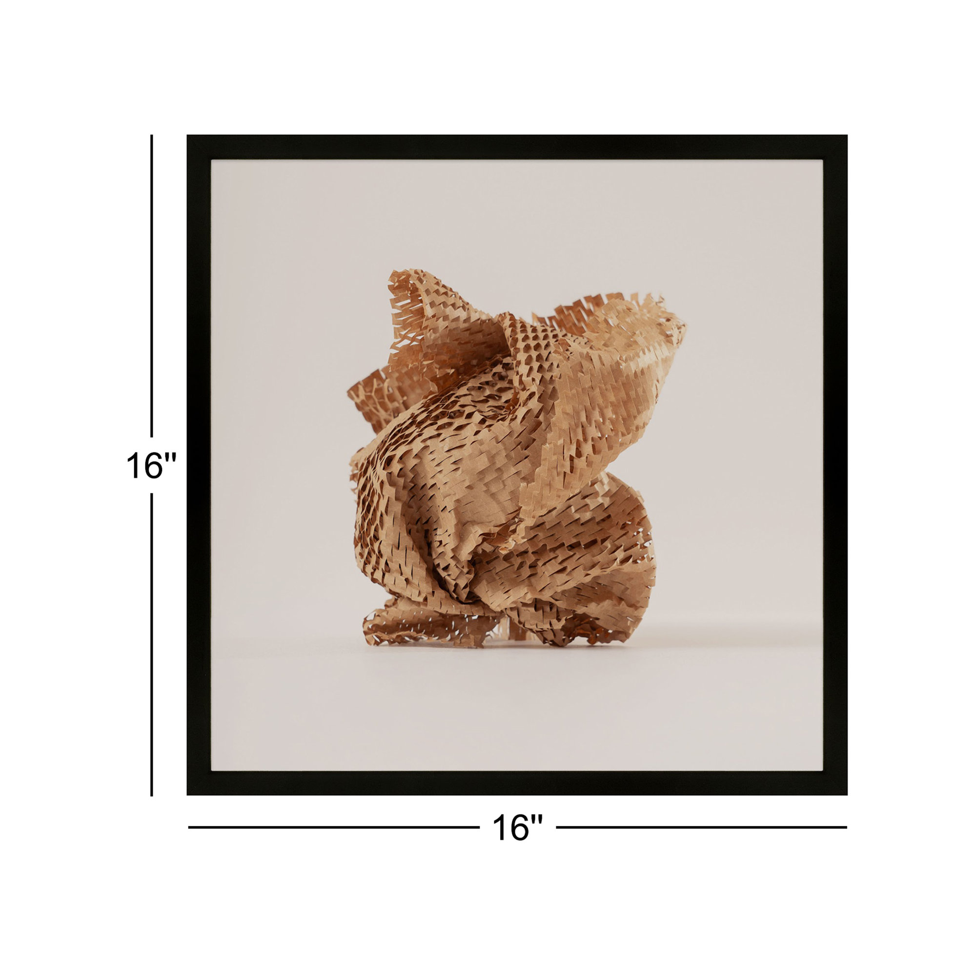 Unpackage 4 by Svetlana Smirnova, Black, 16" H x 16" W x 1.25" D