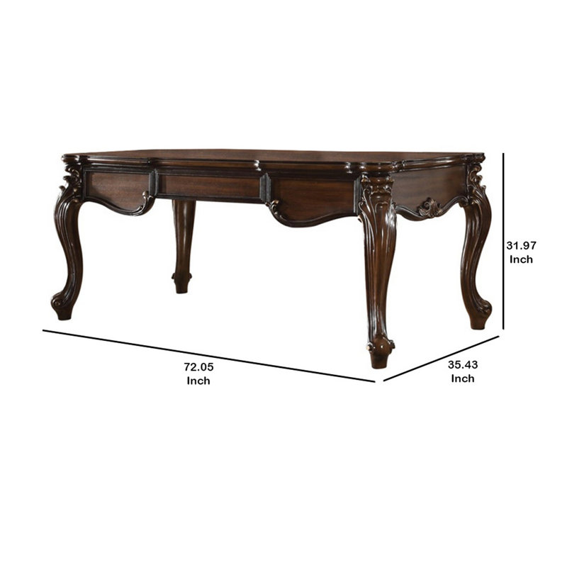 Elaxi Executive Desk, Brown
