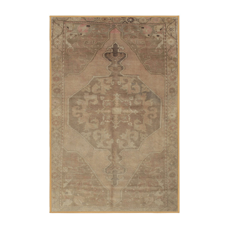 Surface beige contemporaine tapis, Rectangle 5 pi x 8 pi
