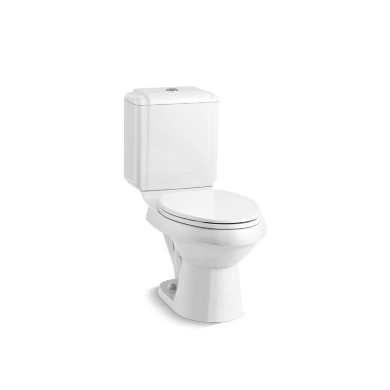 Toilette allongée 2 pièces Rockton, Blanc