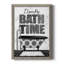 «Bath Time», art textuel sur toile-453051479-453051480
