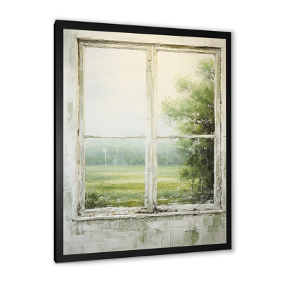 Countryside Calm Farm Windows I - Farmhouse Windows Wall Art