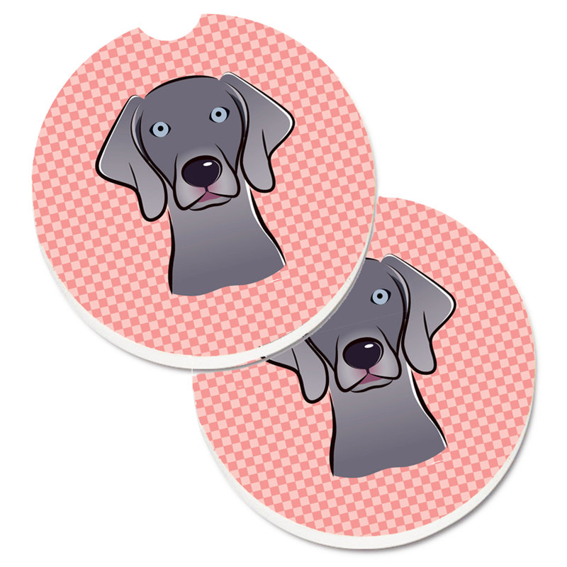 Sous-verre Retriever, Rose, Weimaraner