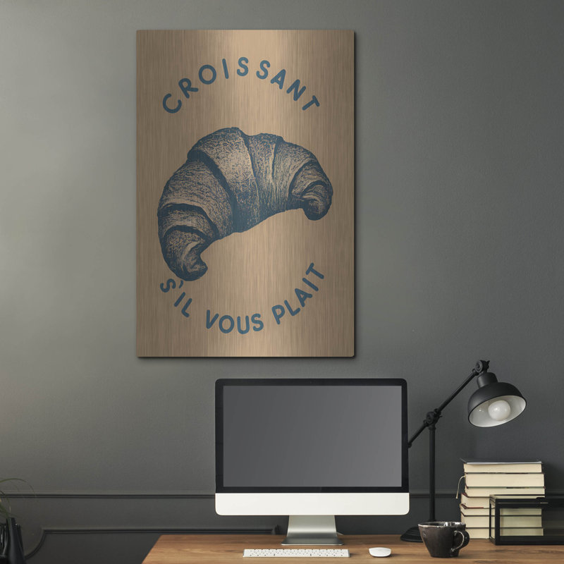 Art mural en métal «Croissant» par Andreas Magnusson, H 36 po x l 24 po