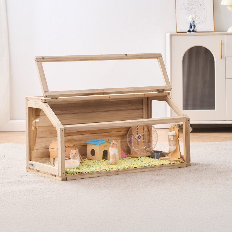 Cage de hamster en bois, H 16 po x l 32 po x P 16 po