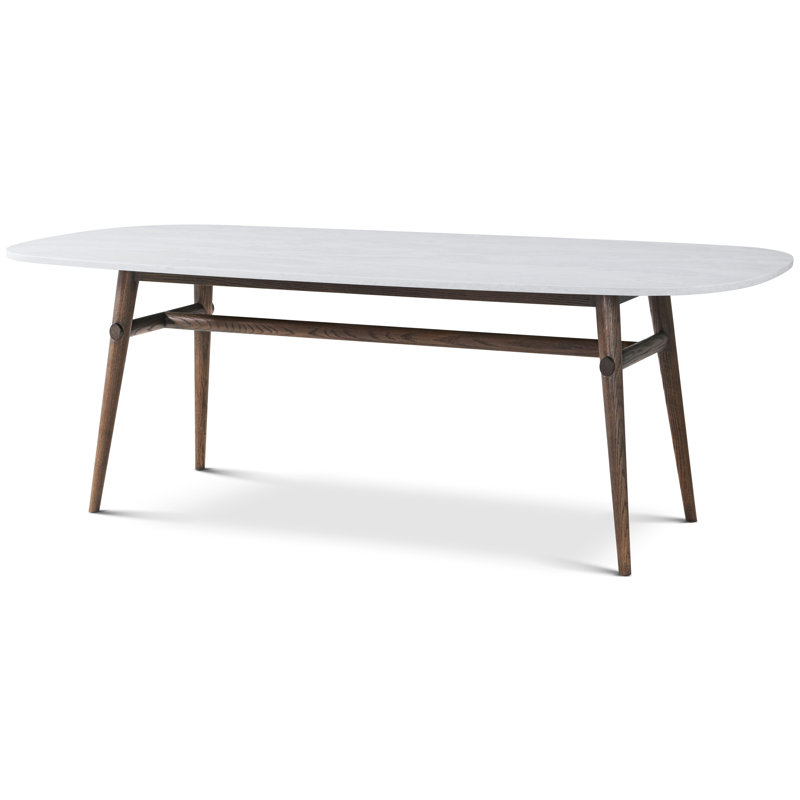 Madrid/WRC Dining Table, 30" H x 86.61" L x 41.34" W, Brown