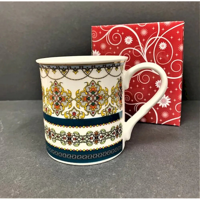 Grande tasse à motif Étienne, Motif jaune