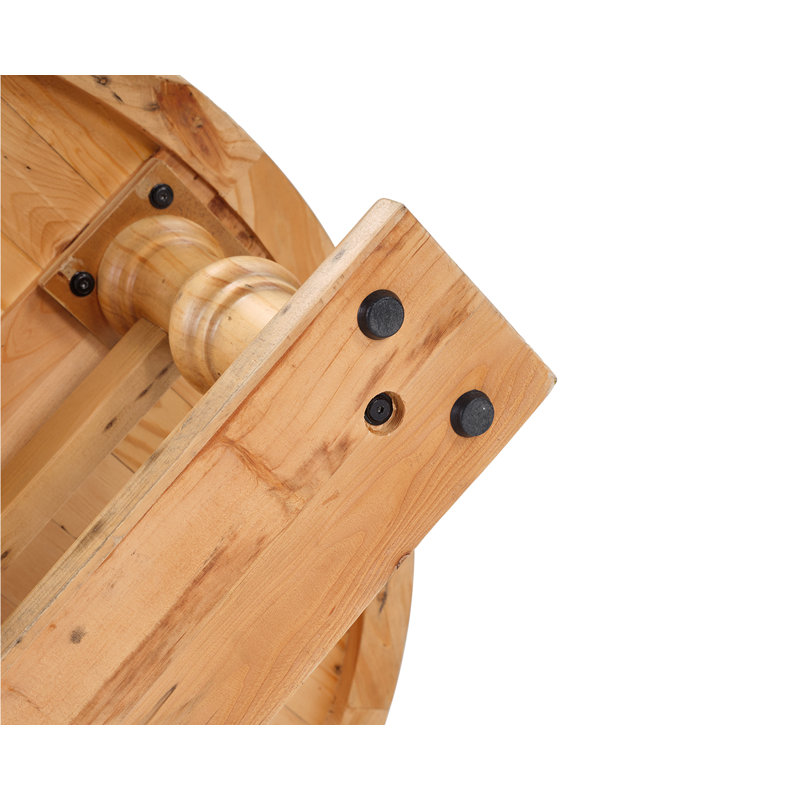 Table basse simple American Rustic, Bois brun