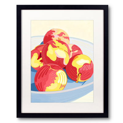 Peaches In Bowl Print by Evan Sklar