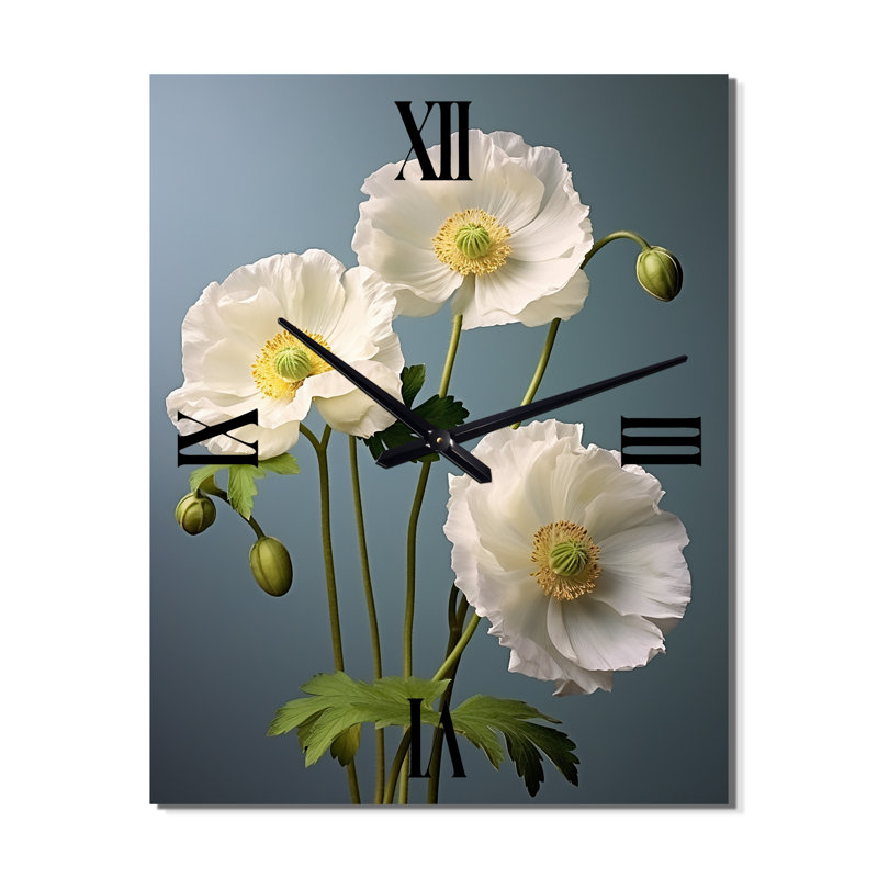 Horloge murale Corette - Coquelicots surdimensionnée, Grand