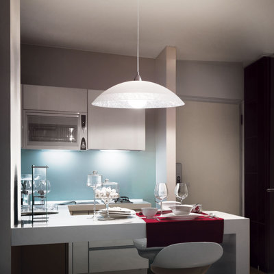 1 - Light White Single Pendant