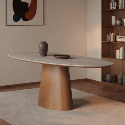 French Elegant Oval Dining Table