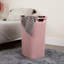  Panier à linge mince 60 L, panier à linge, couvercle, style osier, plastique-73408768