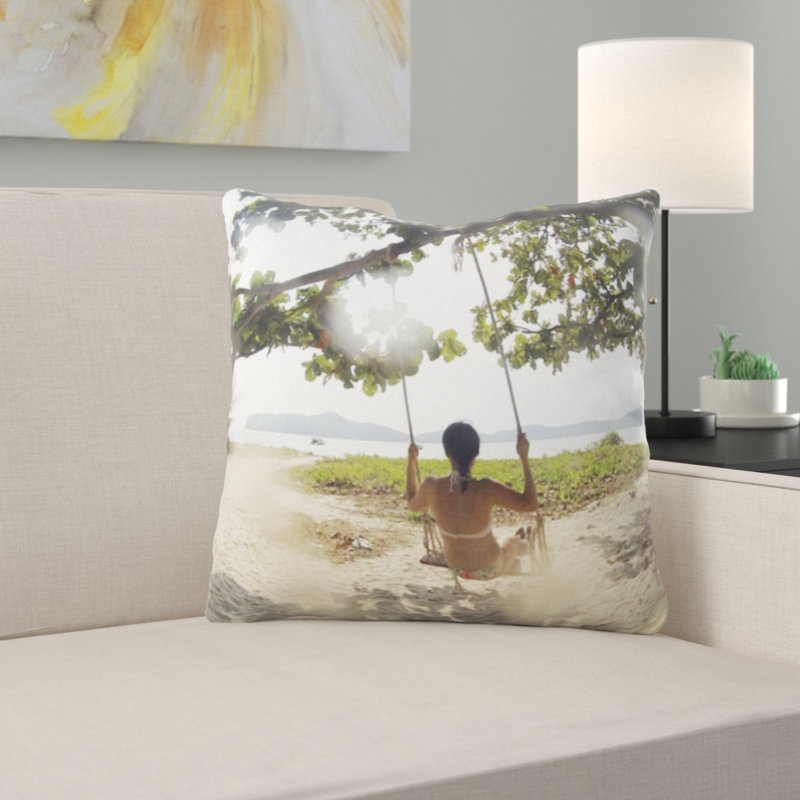 Coussin de plage tropical