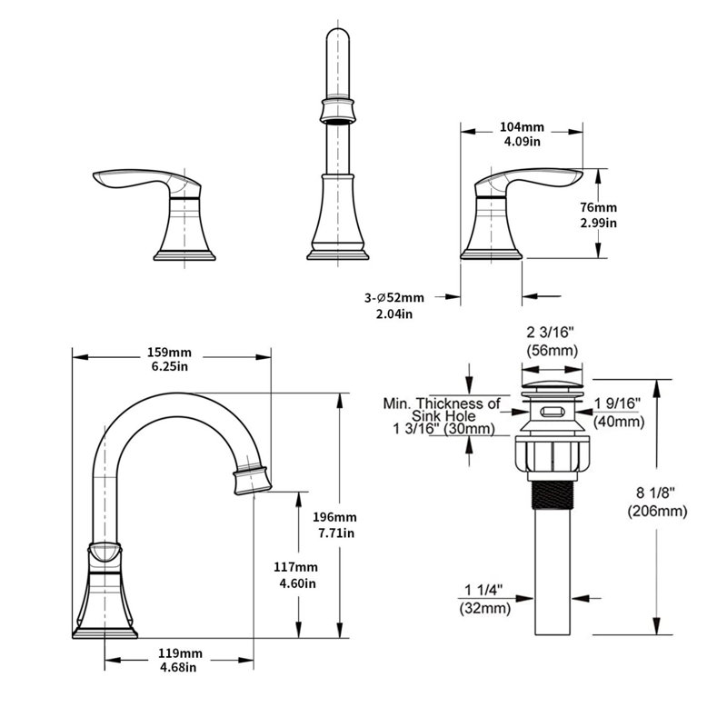 Bathroom faucet with 360 degree turn spout, Oil-Rubbed Bronze