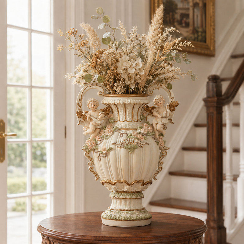 Vase décoratif en résine 28,35 "H