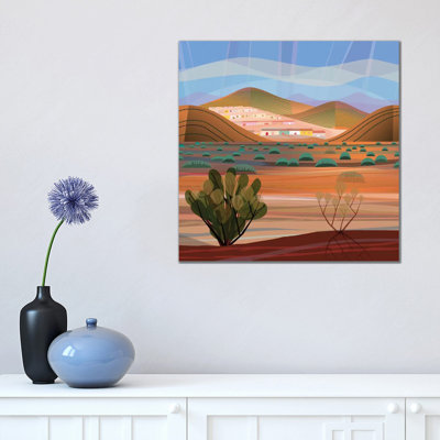 Copper Town, Square 1 Piece Wrapped Canvas Wall Art