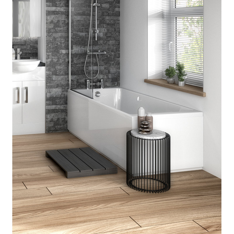 750Mm Bath End Panel & Plinth, Gloss White