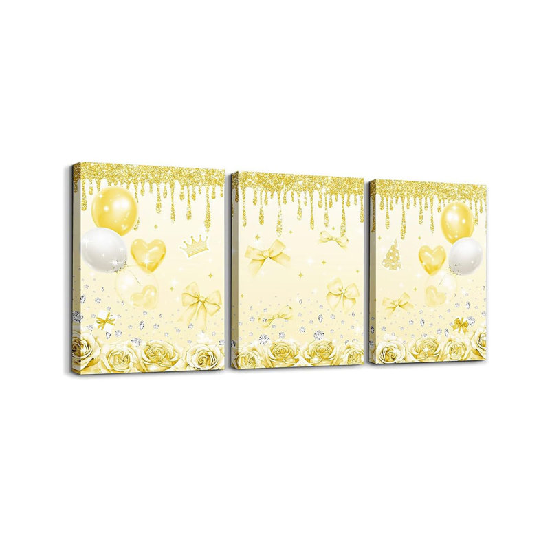 3 Piece Wrapped Canvas Wall Art