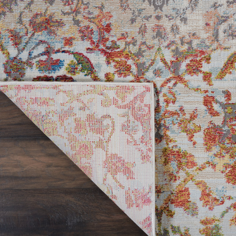 Hawkin Floral Rug, Rectangle 7'10" x 9'10"