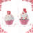 S/2 Valentine's Resin Cupcakes Table Decor