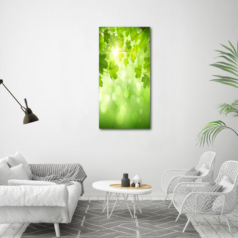 Green Leaves - Wrapped Canvas Print