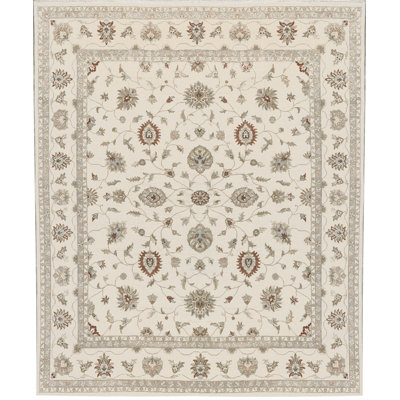 One-of-a-Kind 13'11" x 16'1" Rectangle Wool Area Rug in Beige and Red