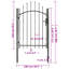 Camerton 100 cm W Gate Fencing-90613045