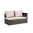 Outdoor Patio Furniture Of 6 - Robust All Weather With Glass Table, Cushions, Pillows For Lawn, Garden, Backyard 6 Resilient Cushions &-1801248001