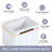 Neffs 35.87 " W Free Standing Wall Mounted 1 Single Vanity Bathroom Vanity With Ceramic Top
