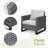 Nazime 6 - Pieces Outdoor Patio Sofa Seating Group with Ottomans and Cushions-1098628435