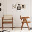 Chaise en bois massif deux pièces