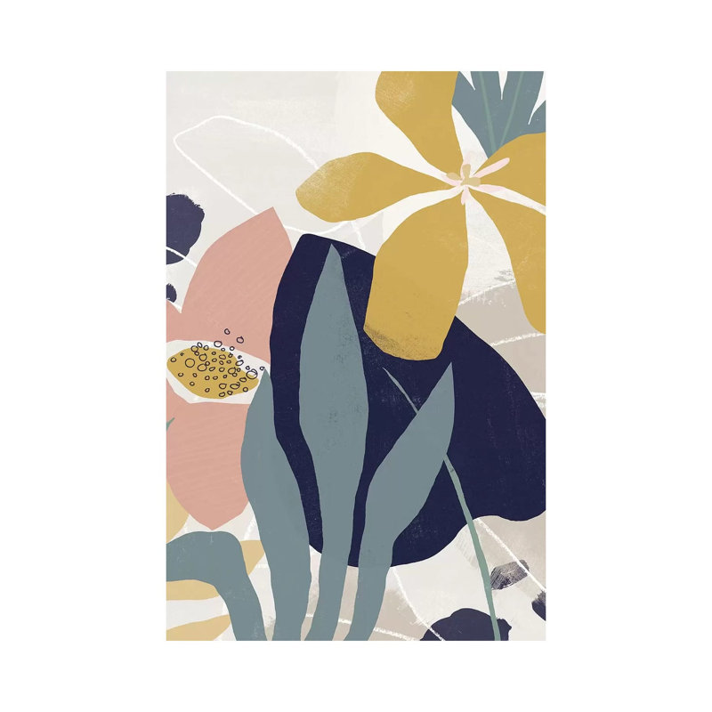 Paper Garden I by June Erica Vess - Wrapped Canvas Gallery-Wrapped Canvas Giclée, 30.48cm H x 20.32cm W