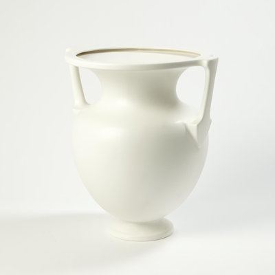 Grecian Amphora-Matte White-Sm