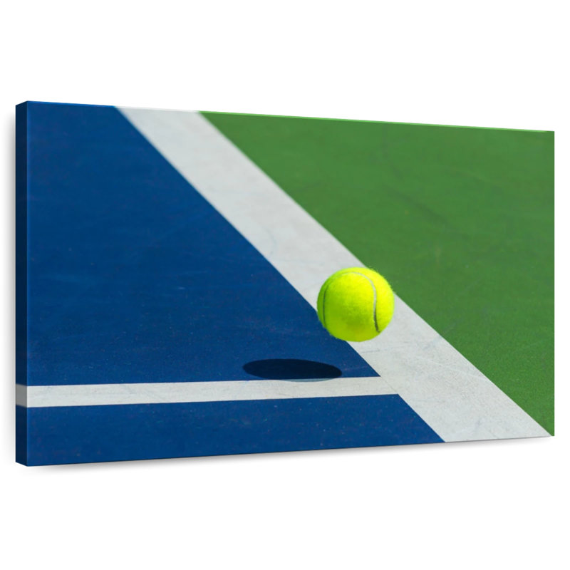 Blue tennis court Sireci, H 26 po x l 39 po