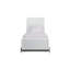 Lit gigogne simple en bois massif blanc et plus grand