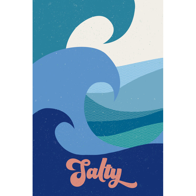 Salty by Wild Apple Portfolio - Wrapped Canvas Painting, 91cm H x 61cm W x 3.8cm D