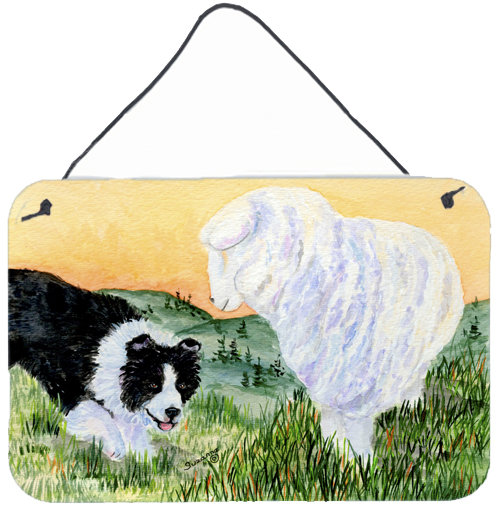 Caroline's Treasures Border Collie Indoor by Suzanne Staines Painting Print Plaque | Wayfair