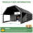 39x20x13Ft Inflatable Nightclub Party Tent, Large Outdoor Event Tent with Pavilion Rest Area, 210D Oxford Cloth Inflatable Club Tent for Weddings, Festivals, Birthday Parties and Night Gatherings (Black)-125381305